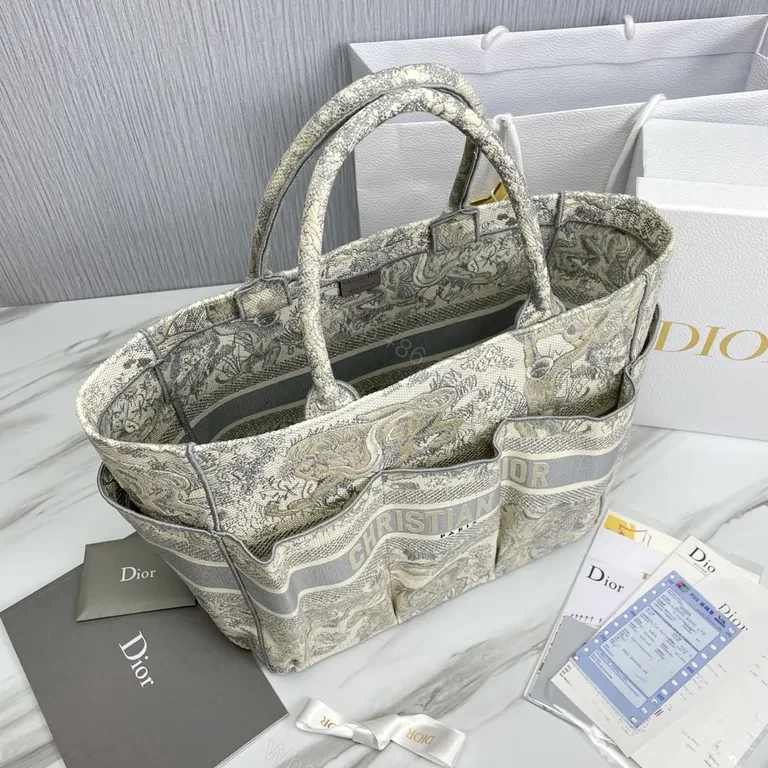 View 3 of Statement Dior Tote: Refined Jacquard, All-Day Versatility