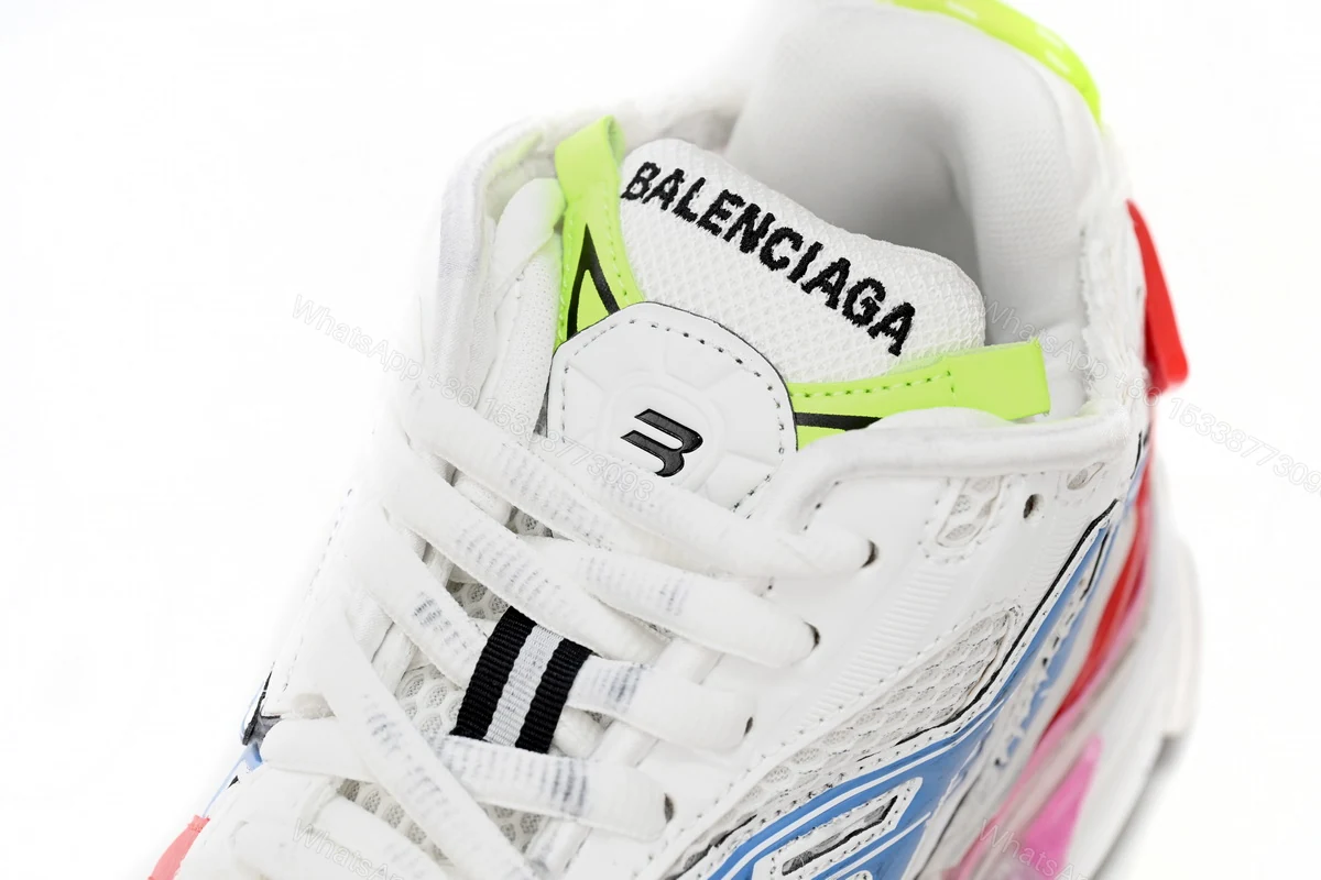 View 6 of Balenciaga Runner White Blue Red 677402 W3RB6 9645