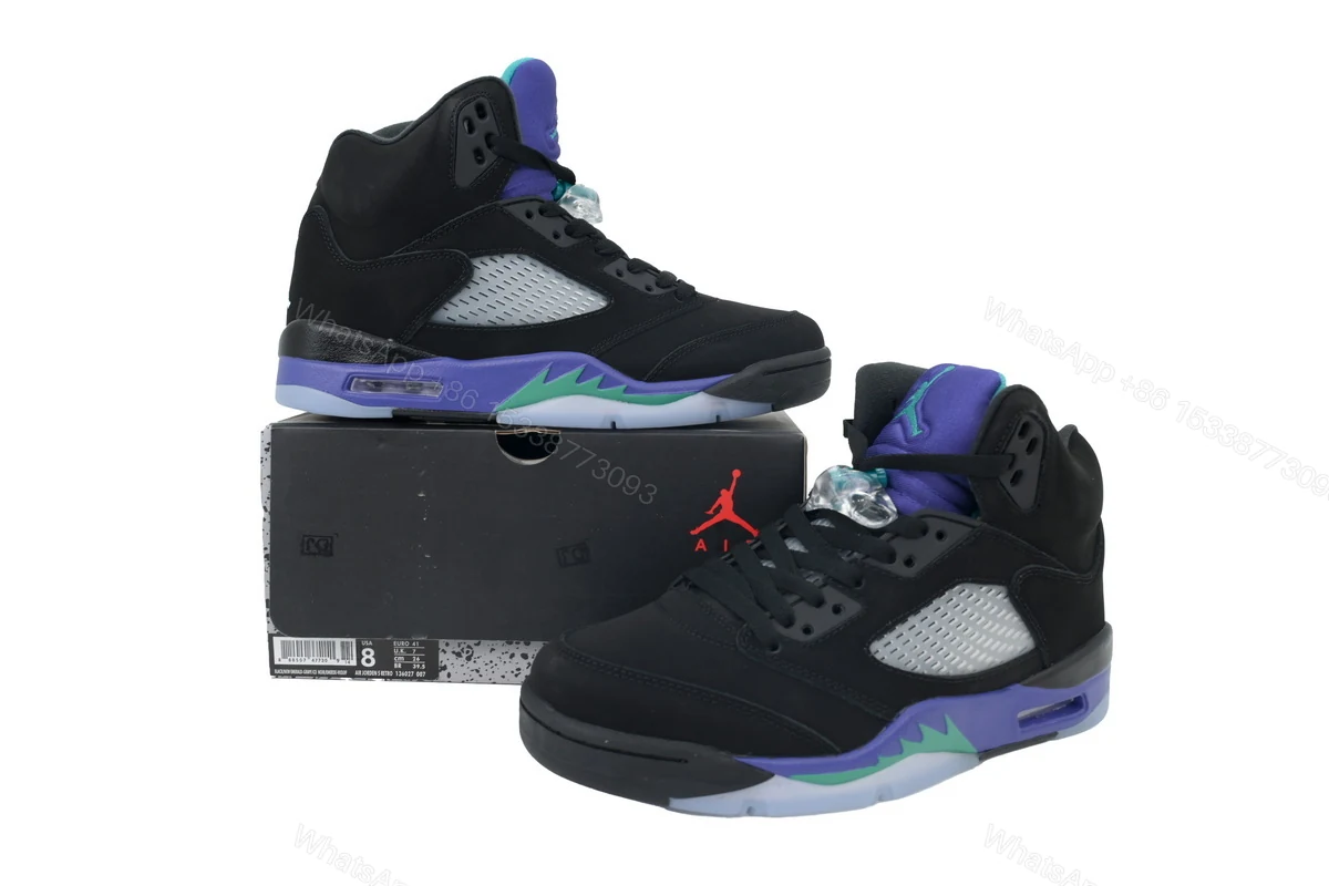 View 7 of Air Jordan 5 Retro 'Black Grape' 136027-007