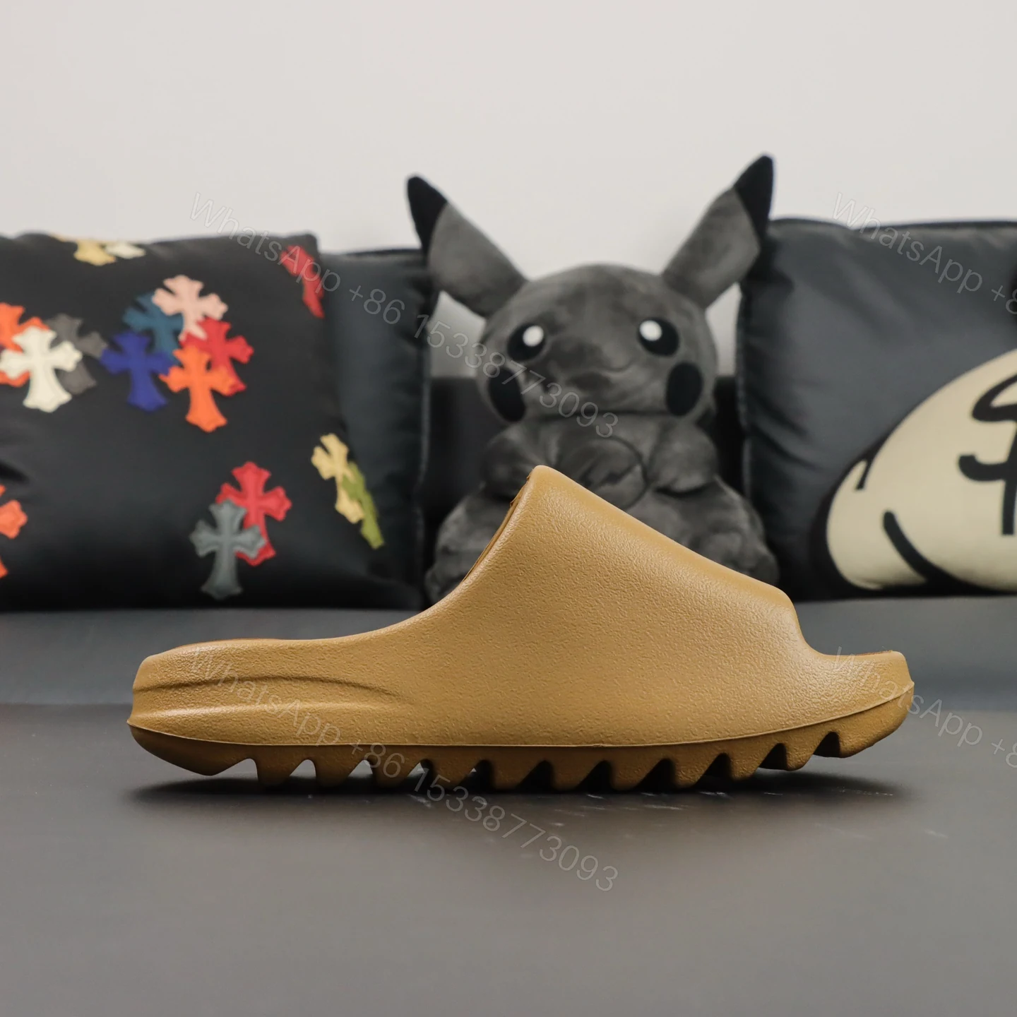 View 2 of UA Yeezy Slide “Ochre” Reps