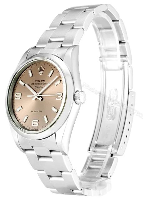 View 2 of Replica Rolex Air-King Salmon Dial 14000