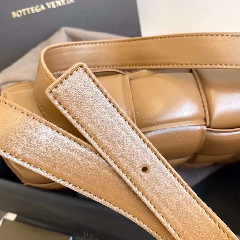 View 4 of Textured Leather Crossbody: Bottega-Inspired, Structured Luxury Crossbody
