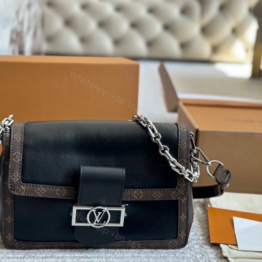 View 2 of Louis Vuitton Dauphine Soft Vibe MM Black 25Cm M13450