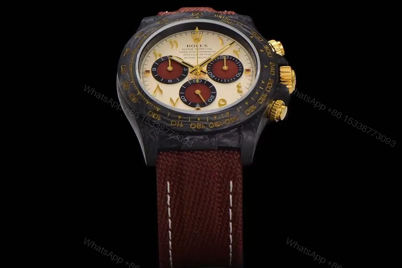 View 11 of Replica DiW Rolex Cosmograph Daytona Volcano CarboQuartz