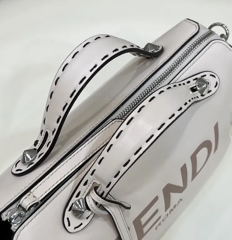 View 5 of Chic FENDI Structured Micro Bag with Bold Branding