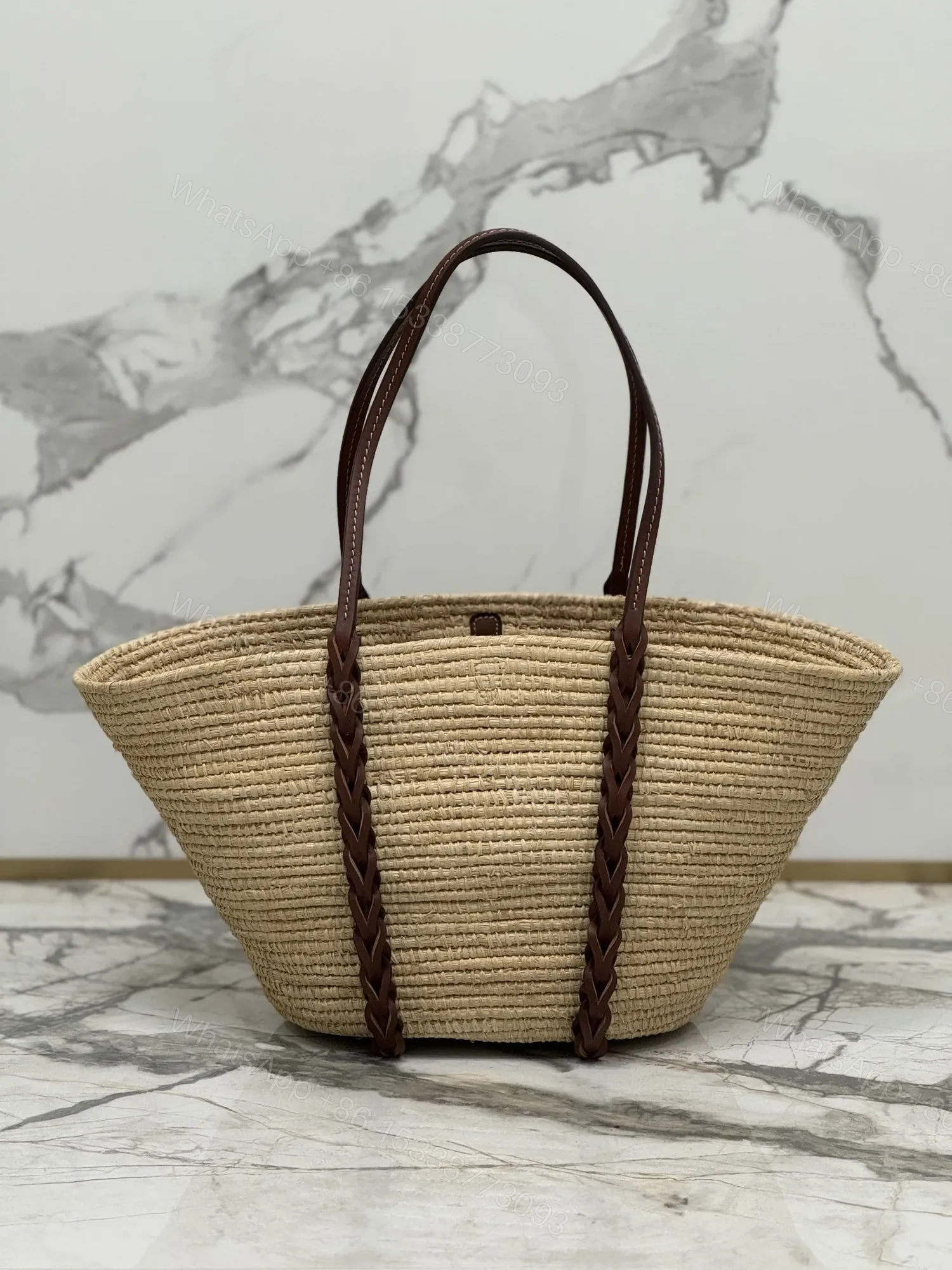 View 5 of PRADA Braided Handle Basket Bag
