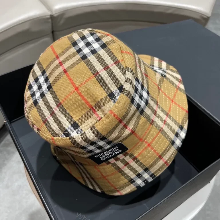 View 7 of Burberry Plaid Bucket Hat - Signature Pattern, Luxe Comfort