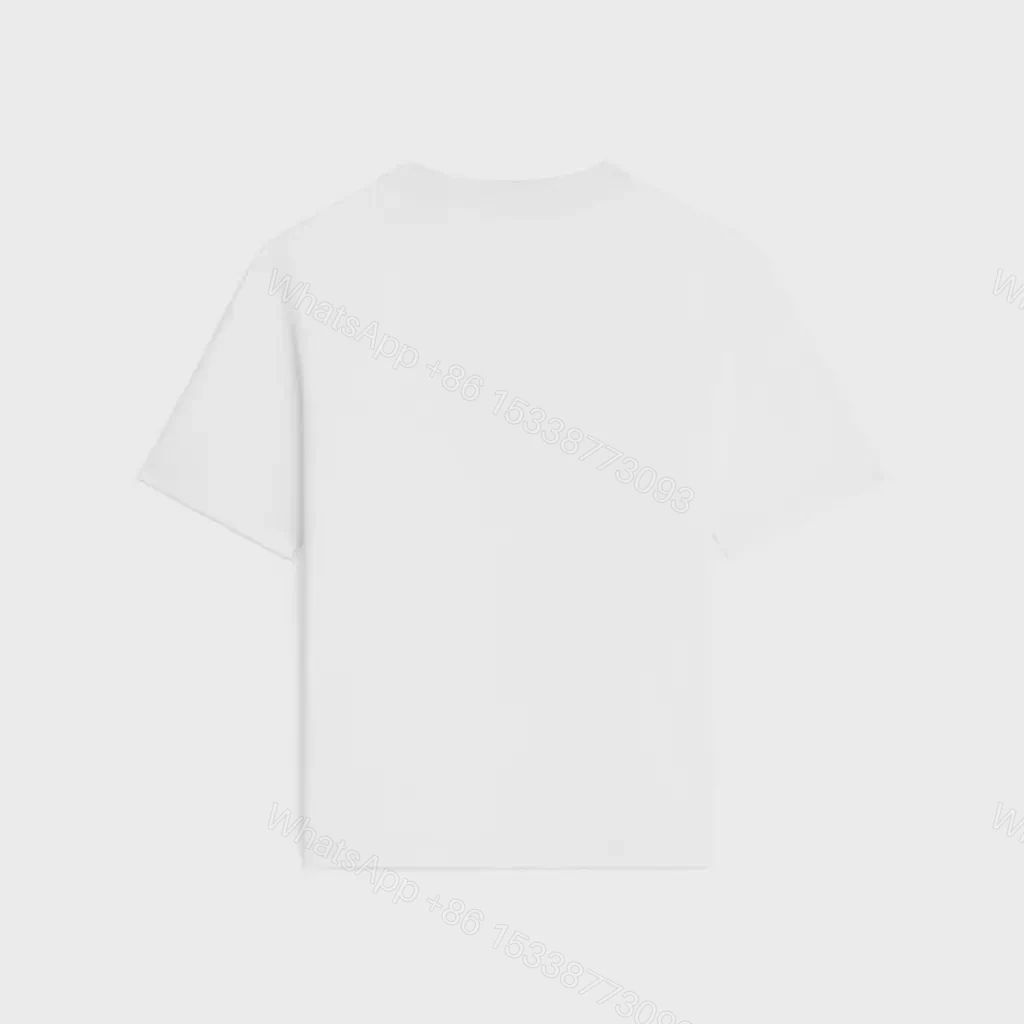 View 4 of White Cotton Tee Modern Lux Logo Tee