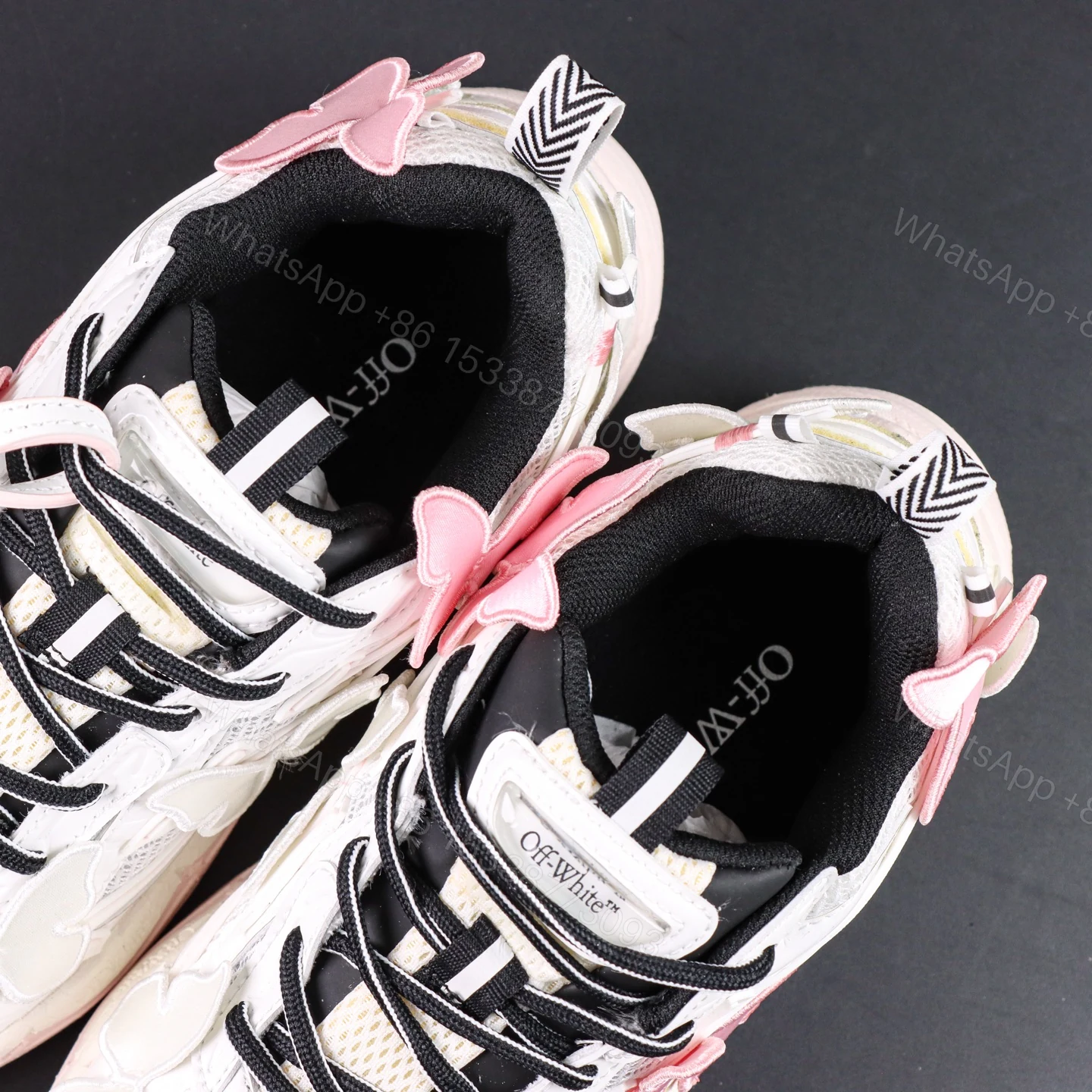 View 4 of Off White Be Right Back Pink Butterfly