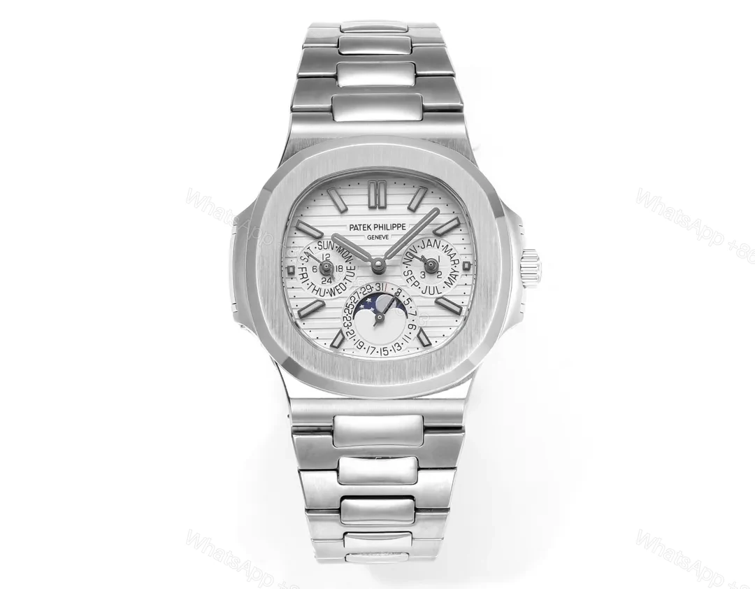 Patek Philippe Silver Nautilus Watch — view 1