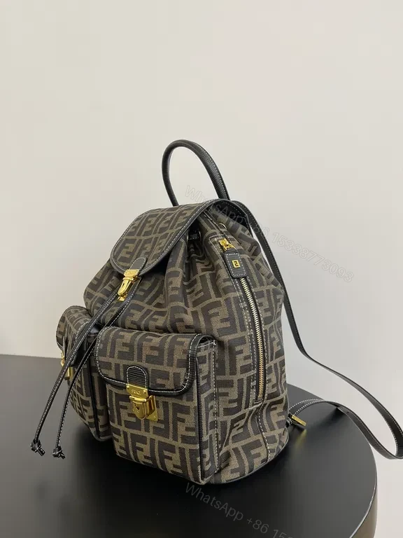 View 6 of Chic Fendi-Pattern Mini Backpack: Day-to-Night Luxury
