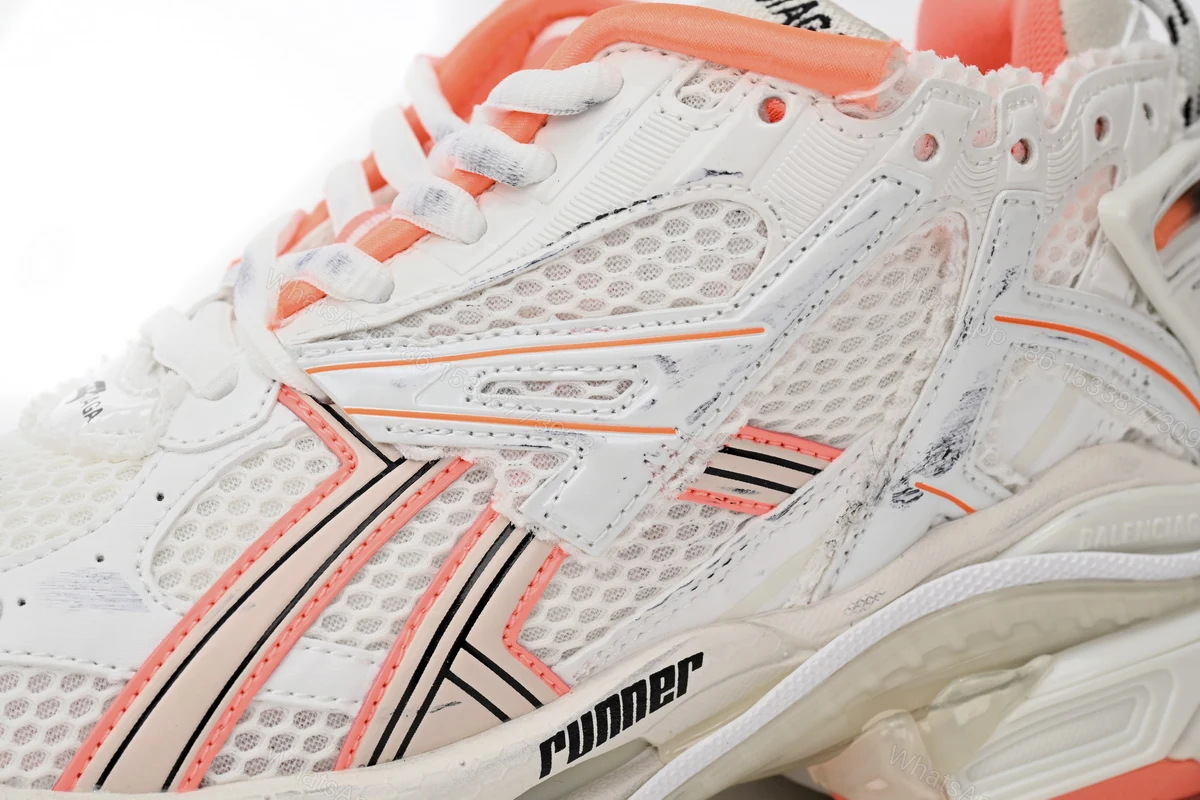 View 7 of Balenciaga Runner White Orange 677402 W1RB2 2115