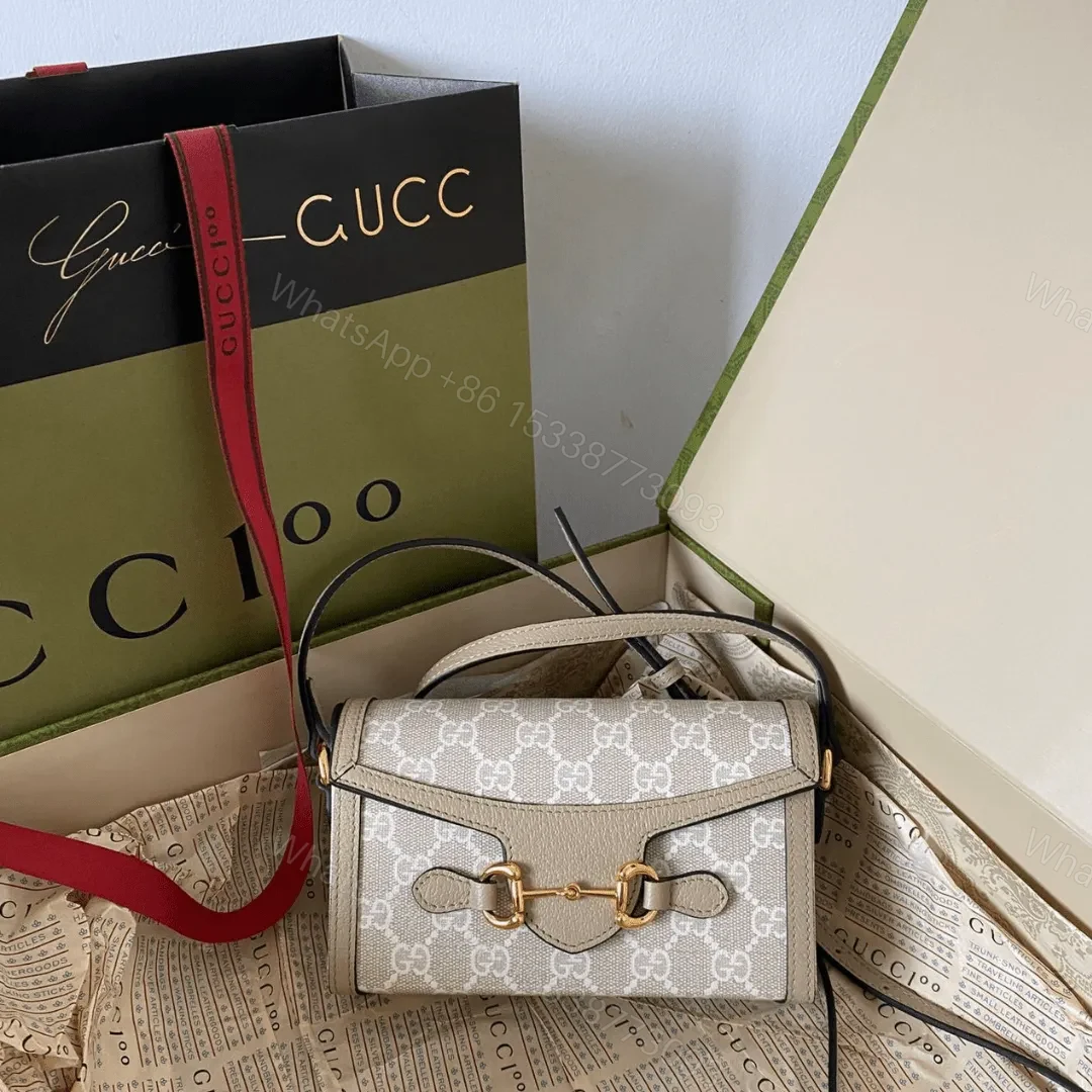 Gucci 1955 Mini Handbag with Monogram Pattern Rep 11 Luxury 18x12x5cm — view 1