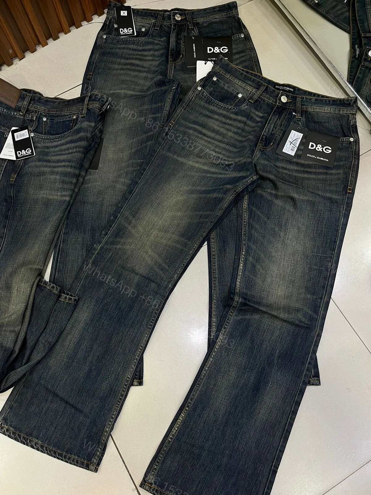 View 5 of First Copy D&G Bootcut Jeans