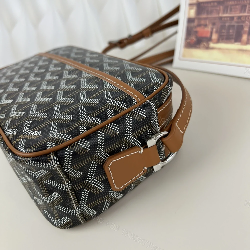 View 9 of 高仿Goyard*CAPVEP4相機郵差包棕色小號免檢版