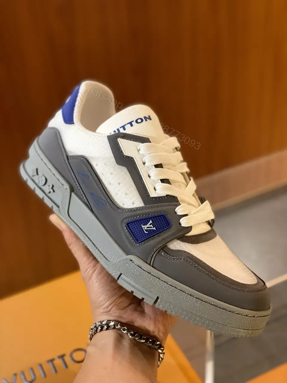 View 5 of Premium Chunky-Texture Sneakers | Luxe Street Style Comfort