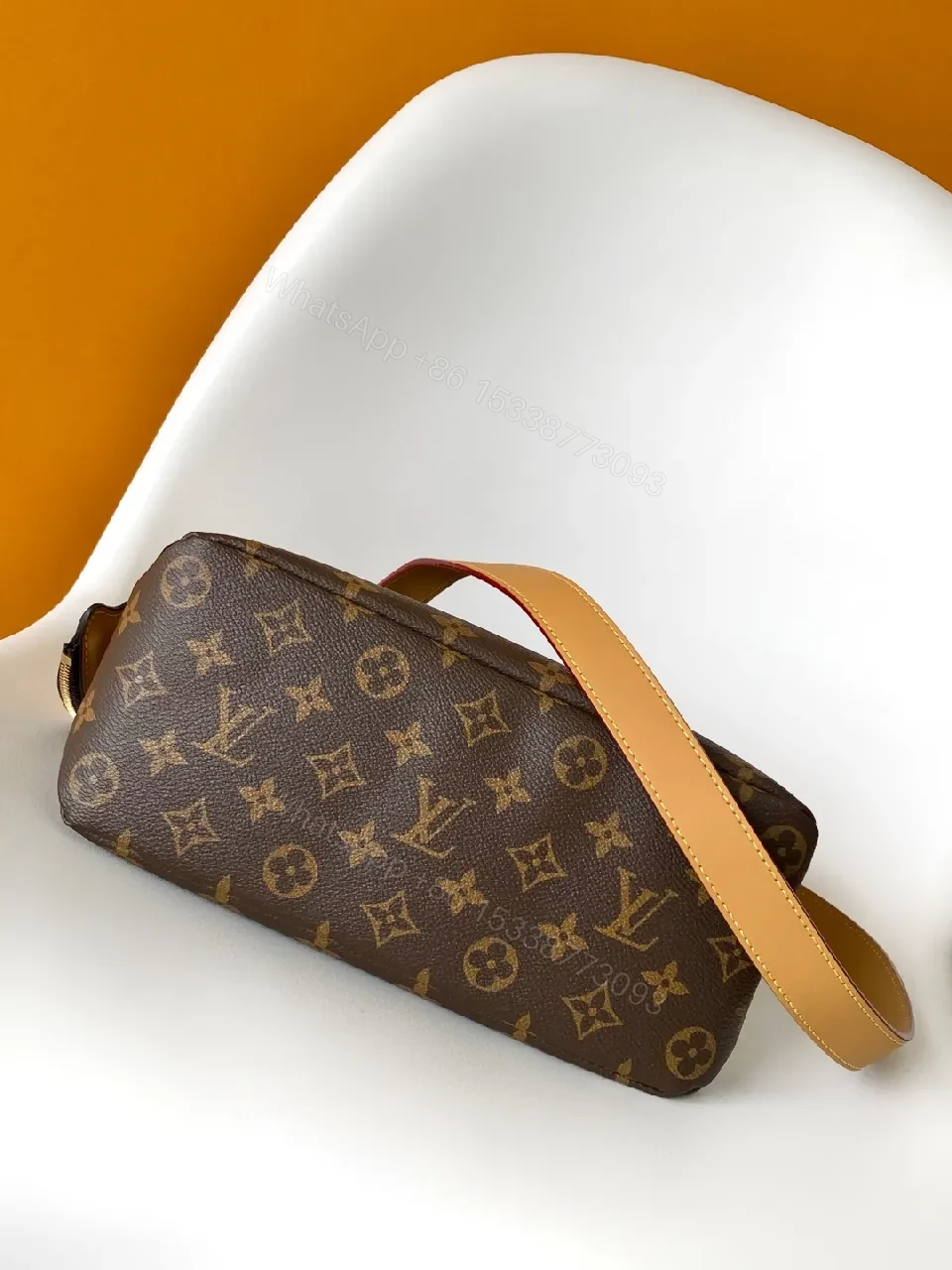 View 9 of Structured Monogram Canvas Tote: Modern Luxury, Everyday Versatility