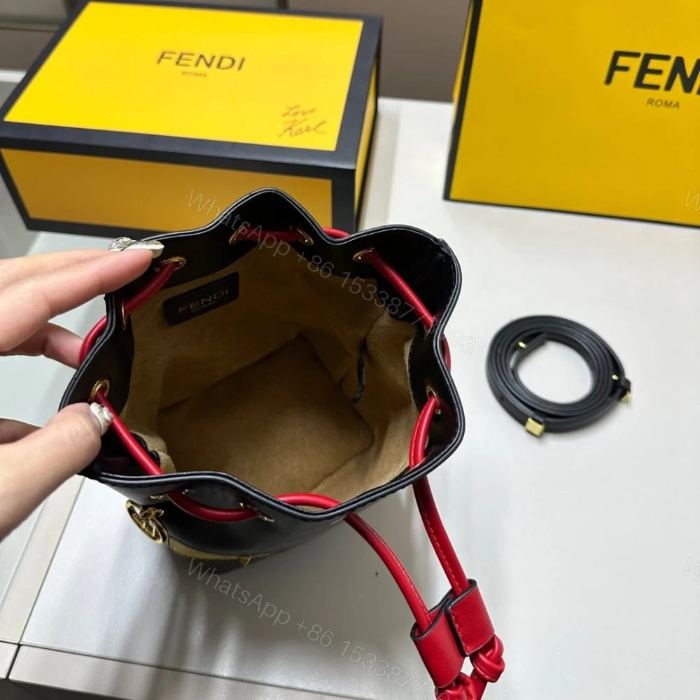 View 5 of FENDI MON TRESOR LUNAR NEW YEAR MINI BAG BLACK 15CM 8BS093ATXUF1QIO