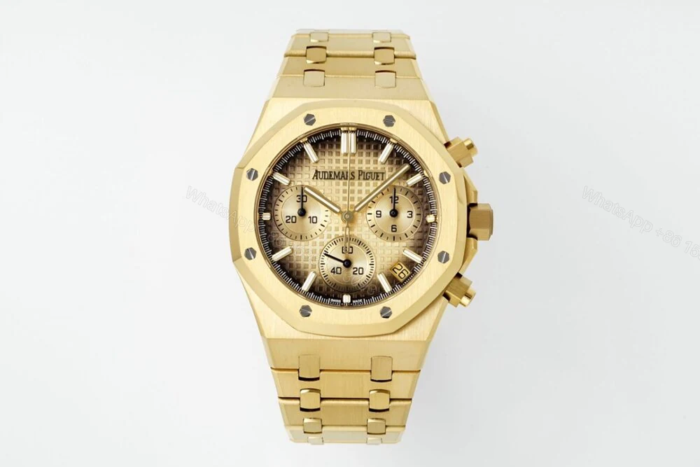 Royal Oak Chrono 26240BA 41mm YG/YG Gold Dial APS SH4401 Super Clone — view 1