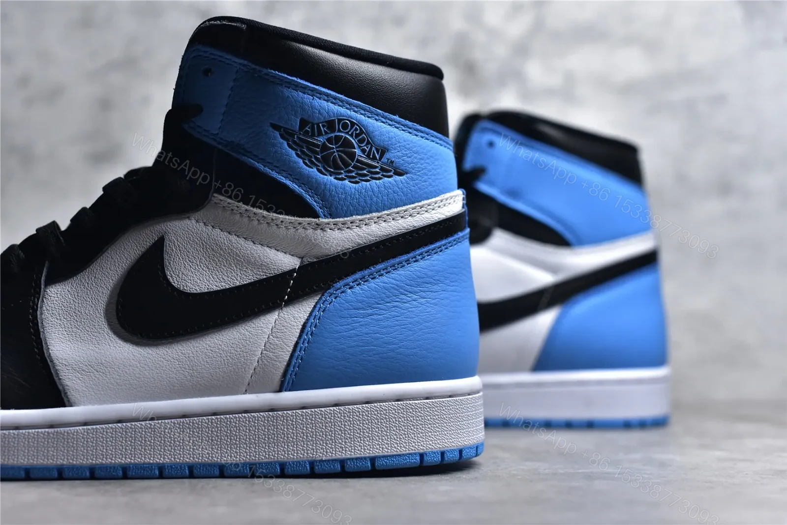 View 4 of Air Jordan 1 Retro High OG “UNC Toe” Reps