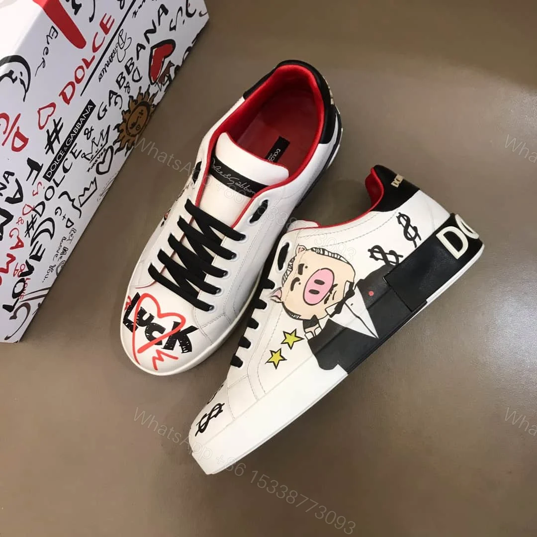 View 3 of DOLCE & GABBANA PORTOFINO PADRINO PIG SNEAKERS – DG27