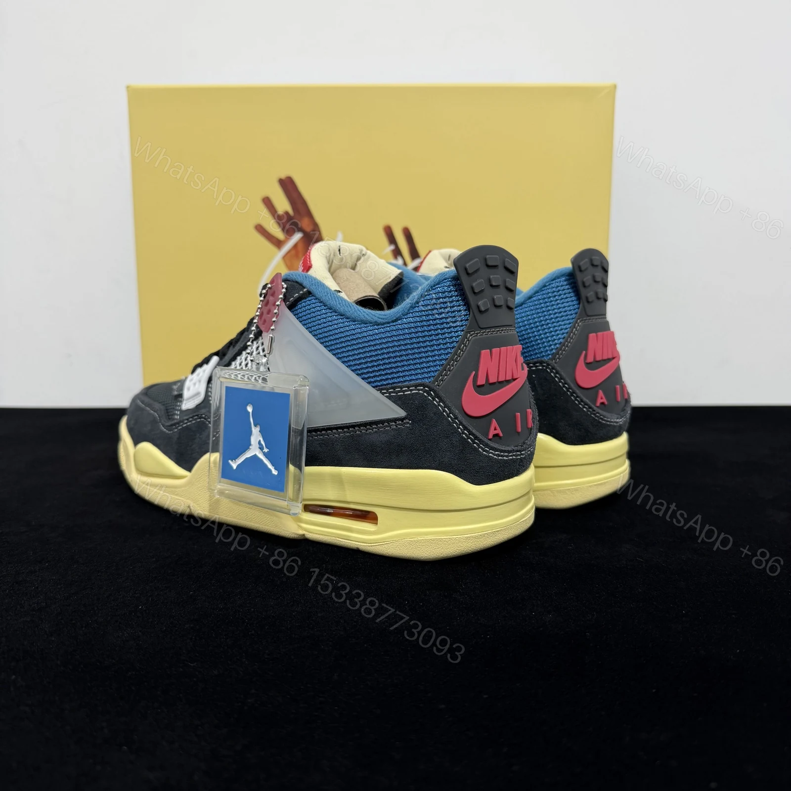 View 6 of Union LA×Air Jordan 4 Retro “Off Noir” Reps