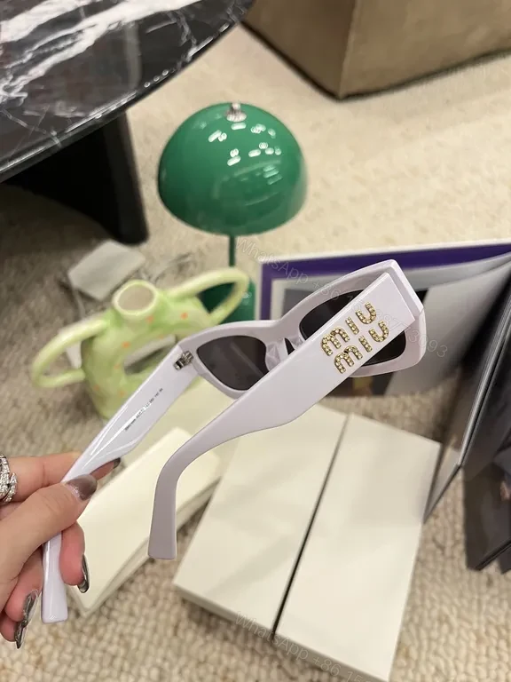 View 9 of Bold White Acetate Sunglasses â€” Modern Luxe, Signature Edge