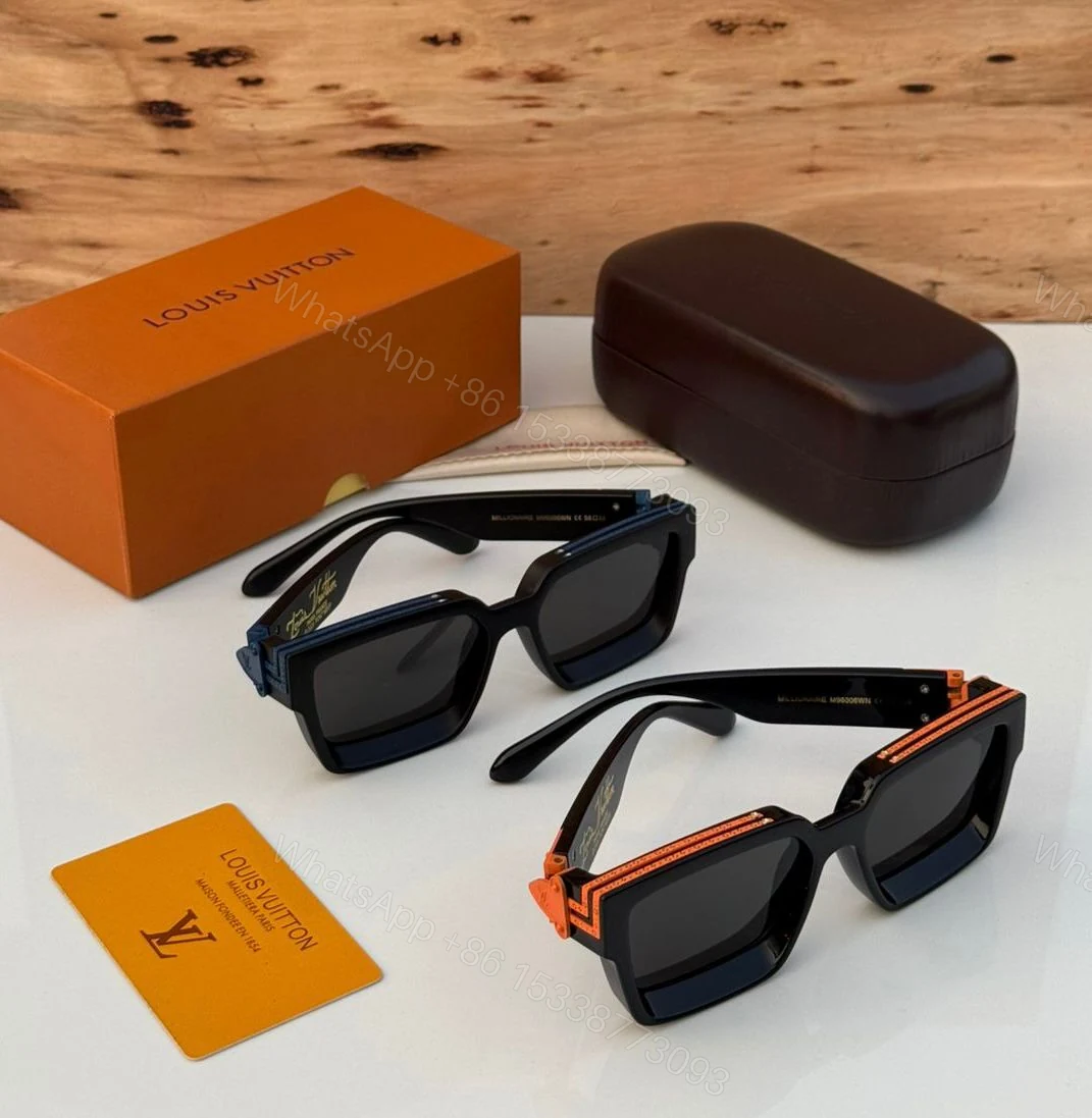 View 9 of Louis Vuitton 1.1 Millionaires Black-Brown Oversized Acetate
