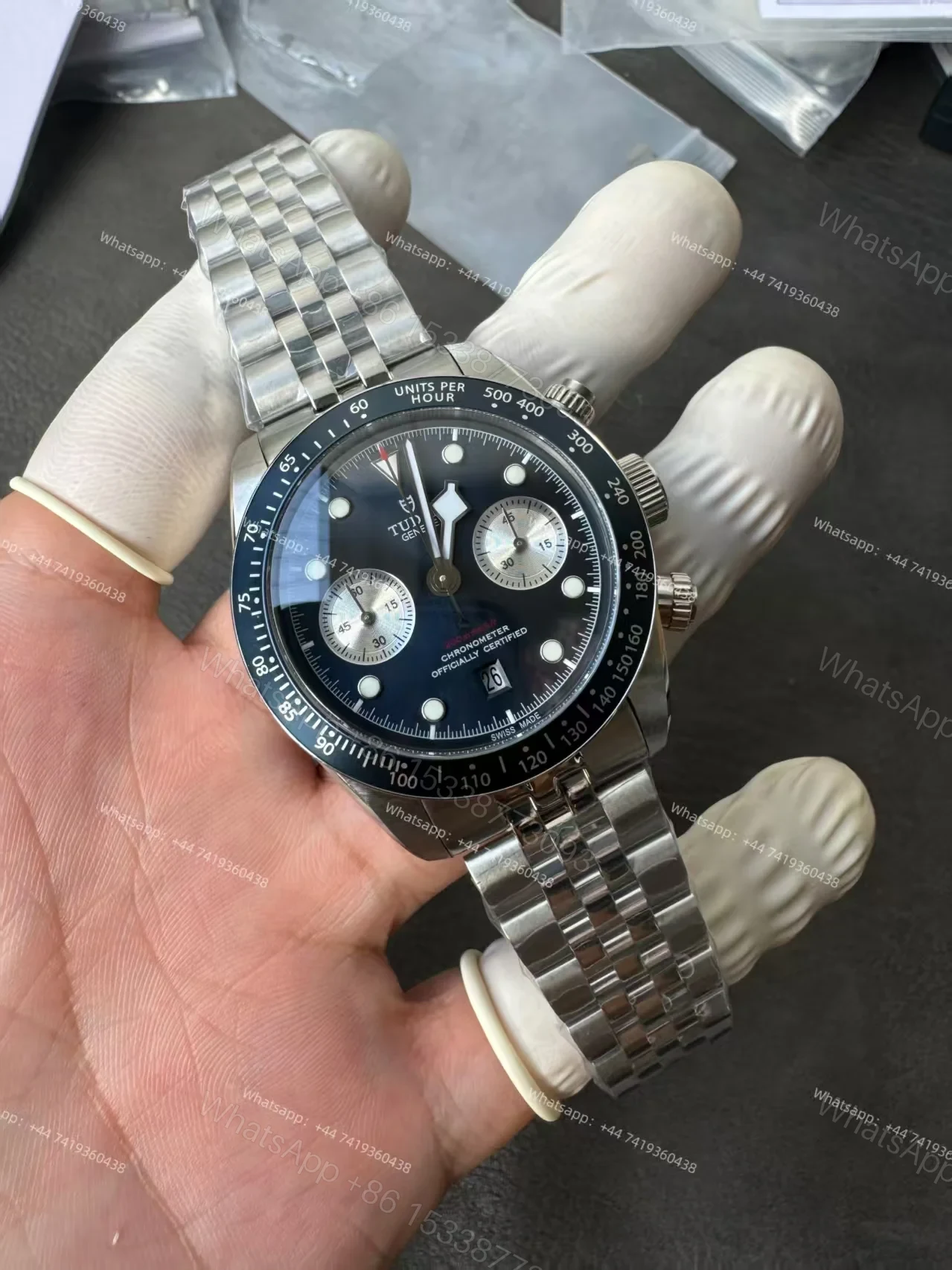 View 11 of Tudor Super Clone Black Bay Chronograph M79360B-0002 Blue dial