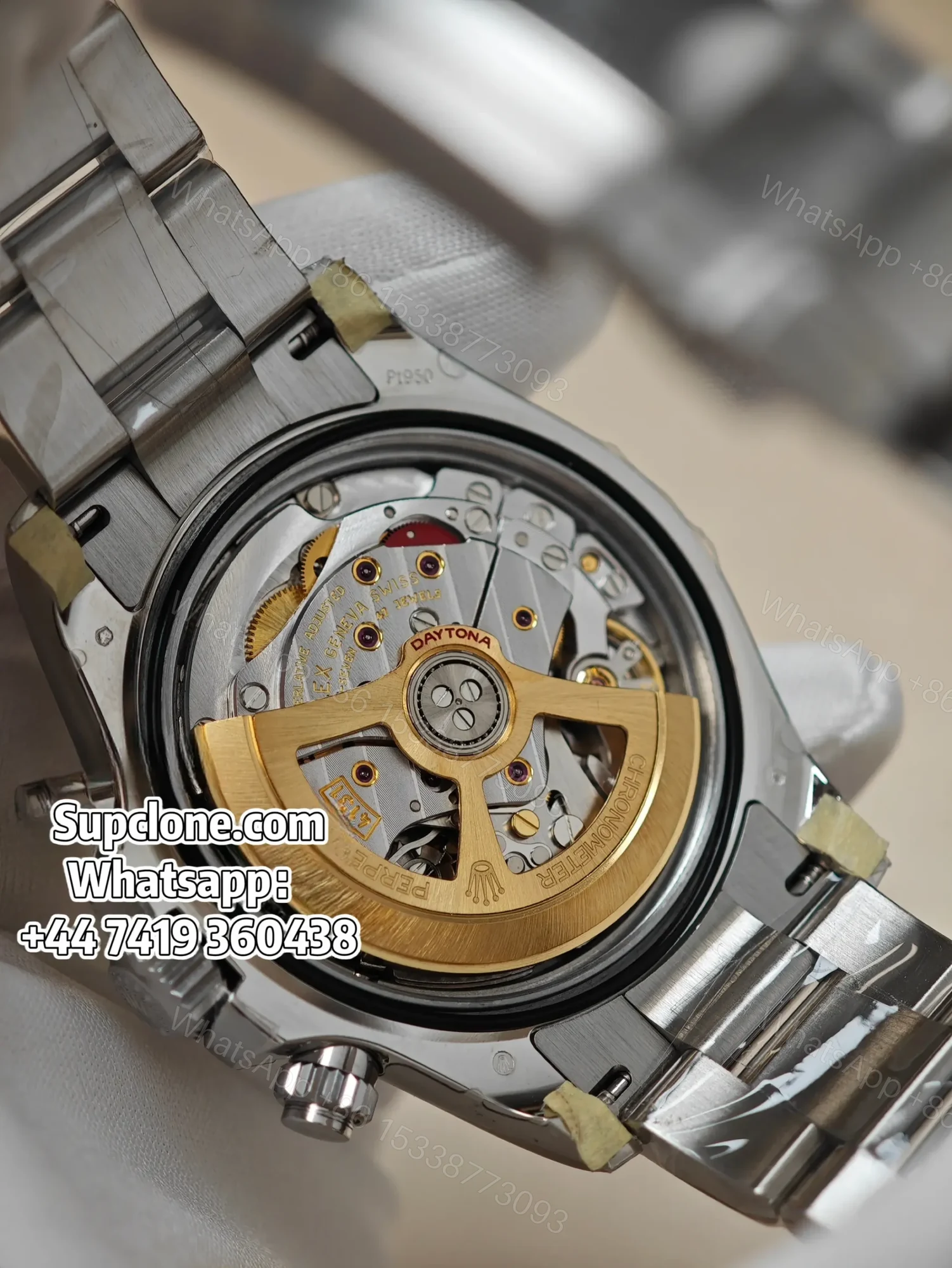 View 8 of Rolex Daytona Super Clone M126506-0002 Ice Blue Diamond Dial 4131 Movement