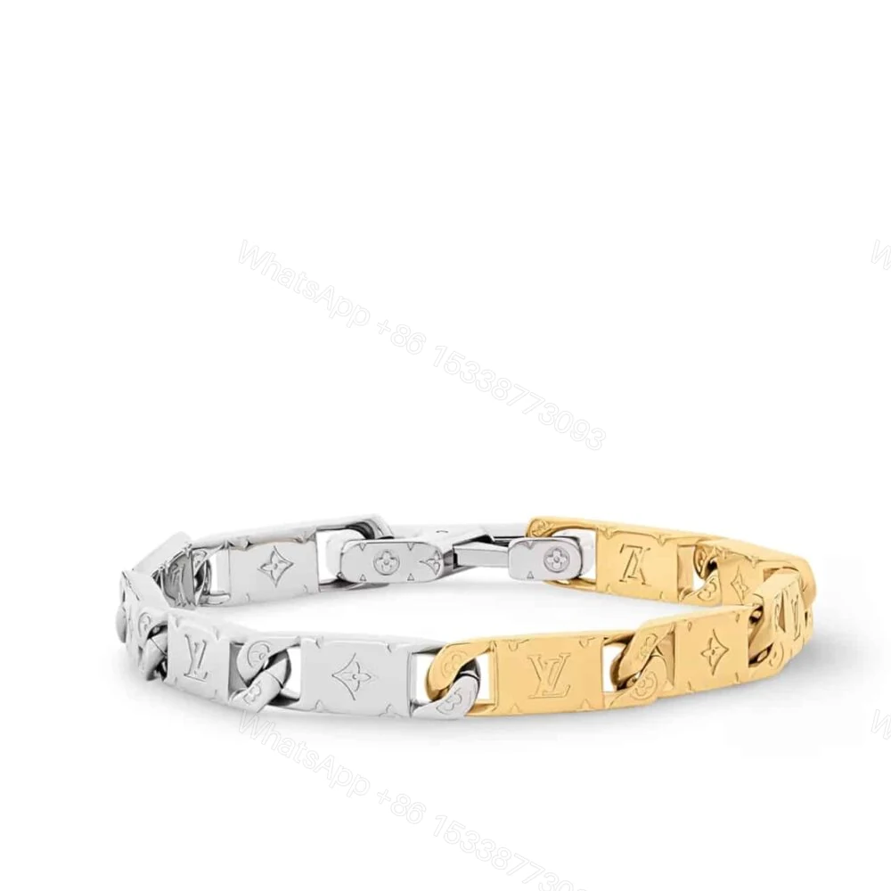 Louis Vuitton Monogram Tied Up Bracelet Gold And Silver M1306L — view 1