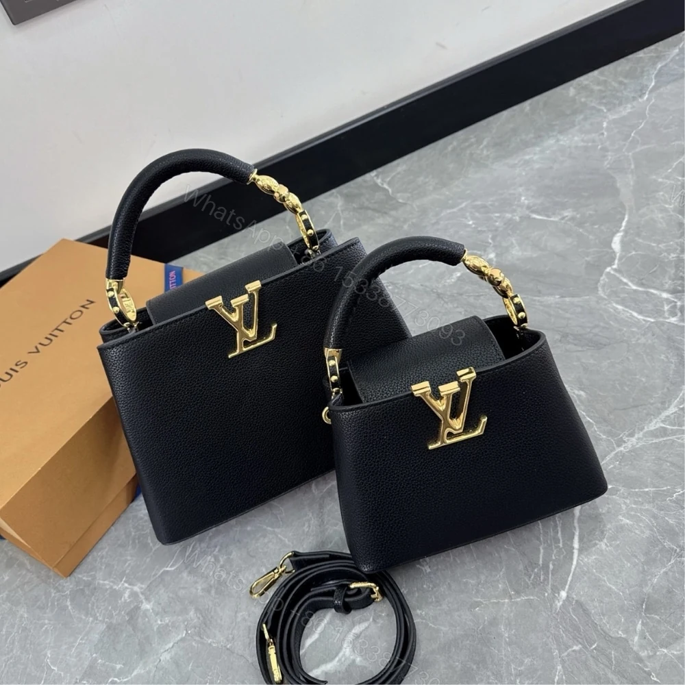 View 2 of Louis Vuitton Capucines BB Black 27Cm M24698