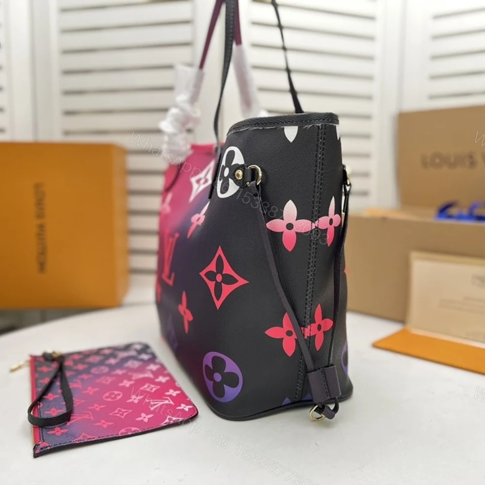 View 6 of Louis Vuitton Neverfull MM Midnight Fuchia 31Cm M20511