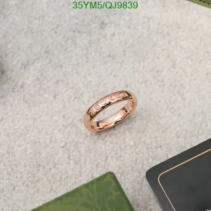 View 4 of Luxury Gucci Ring in Rose Gold – Dupe QJ9839