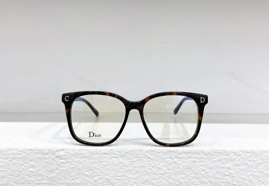 View 5 of Brown Translucent Dior-Brand Eyeglasses â€” Modern Everyday Luxury
