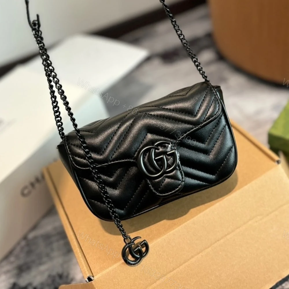 View 6 of Gucci GG Marmont Belt Bag Black 16Cm 699757 UM8KV 1000