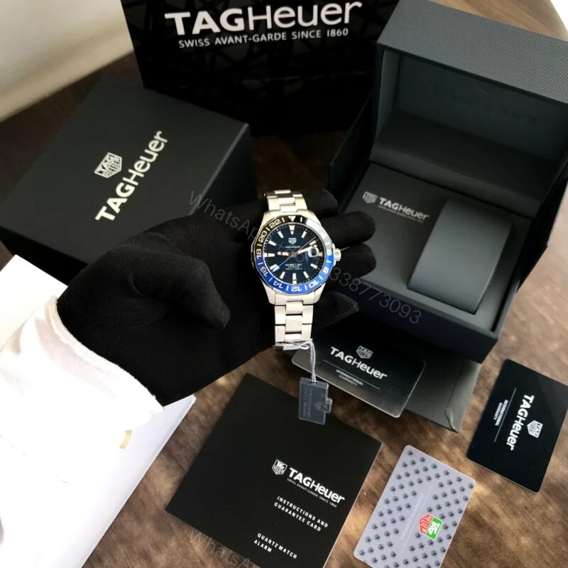 View 2 of Tag Heuer Aquaracer GMT Calibre 7 Blue Dial Automatic 40mm