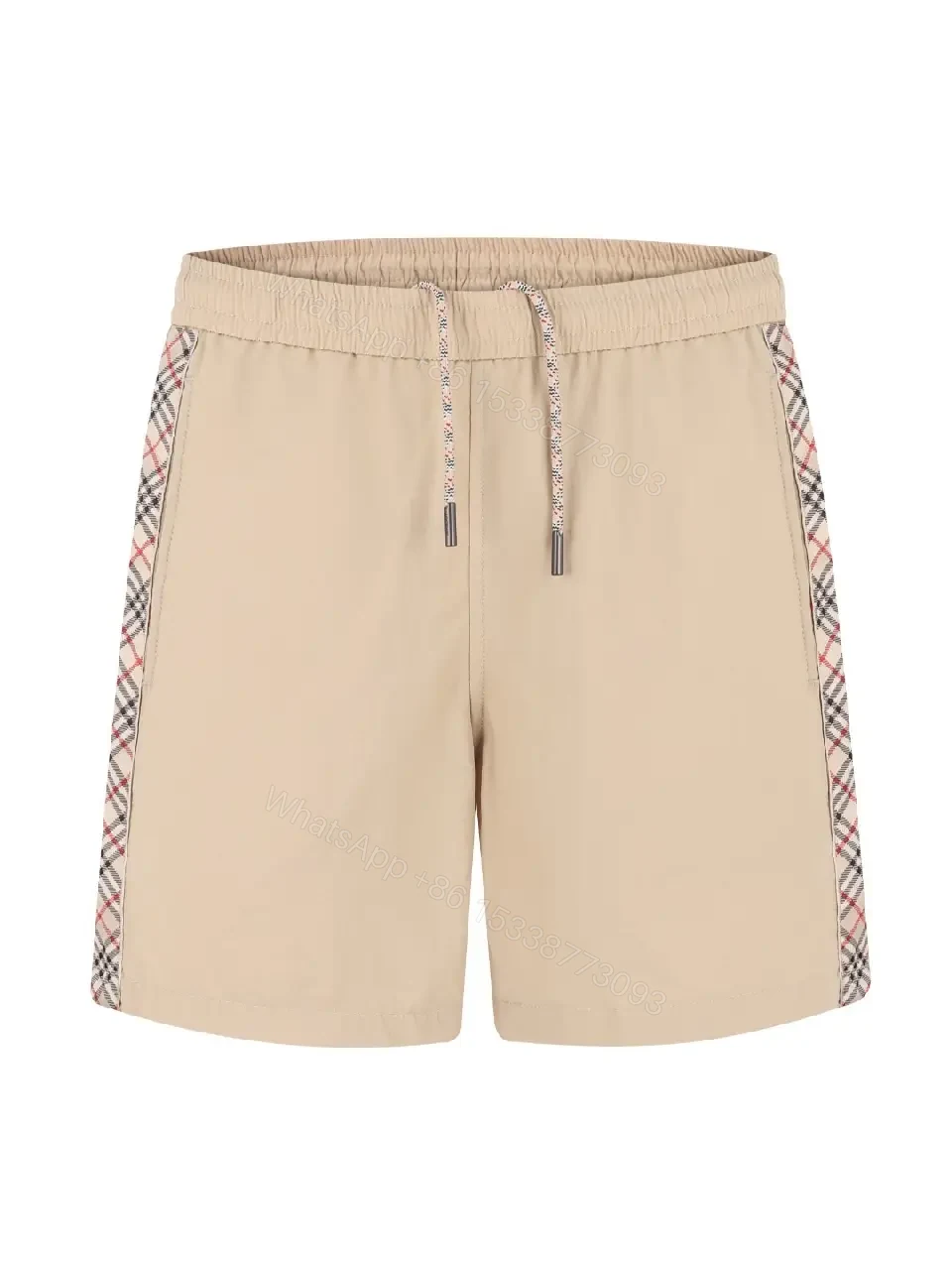 View 11 of Beige Shorts Canvas Casual Drawstring Shorts