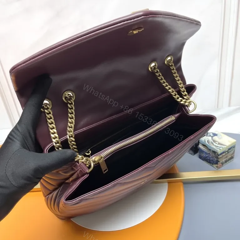 View 5 of Chic Quilted Flap Handbag with Gold Hardware - Luxury Crossbody