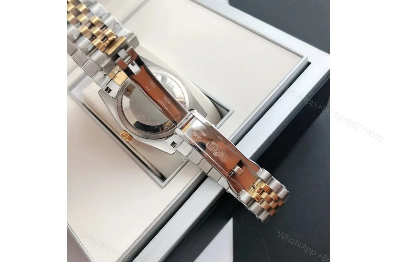 View 7 of Replica Rolex Datejust RG/SS Jub Grey/Rmn 36/28 mm