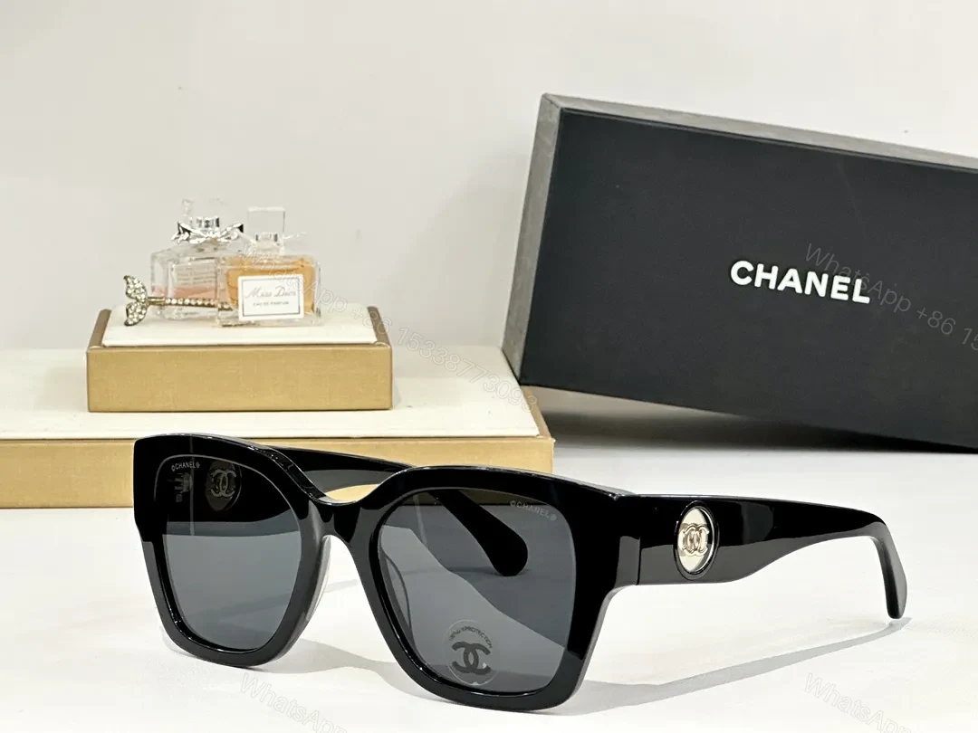 View 9 of Oversized Black-Brown Acetate Sunglasses with Polarized Lenses