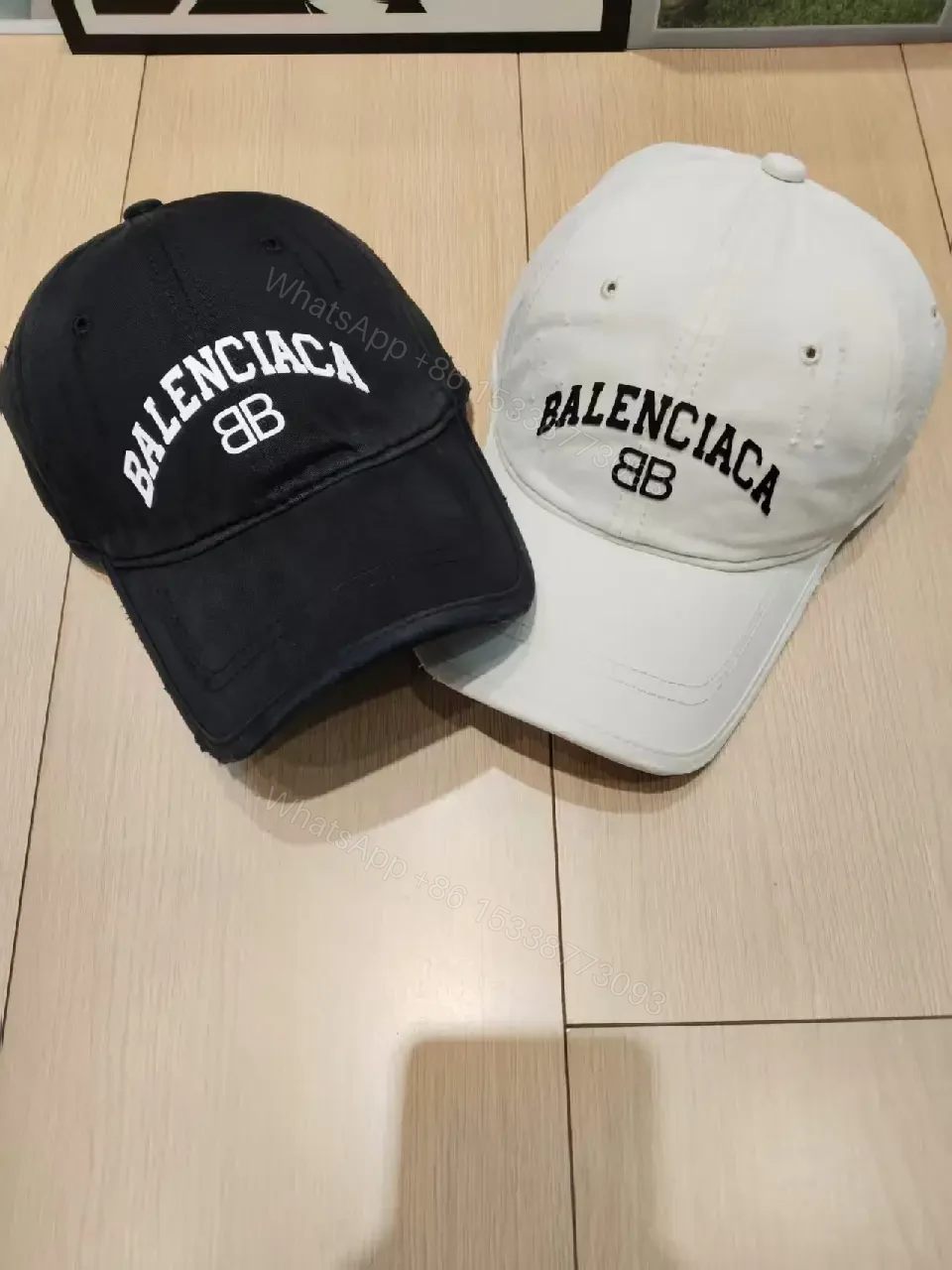 View 5 of Six-Panel Cap with Embroidered BALENCIAGA BB Logo