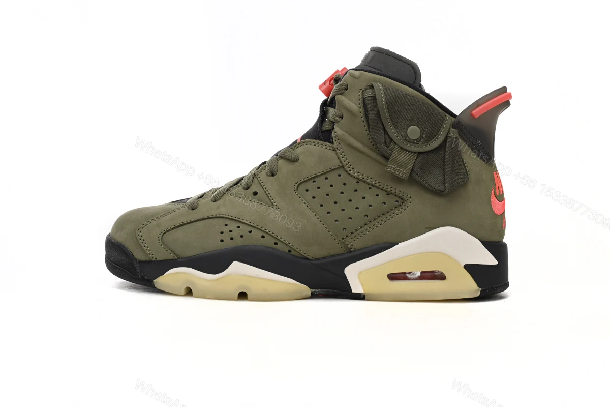 View 9 of Air Jordan 6 Olive Green CN1085-200