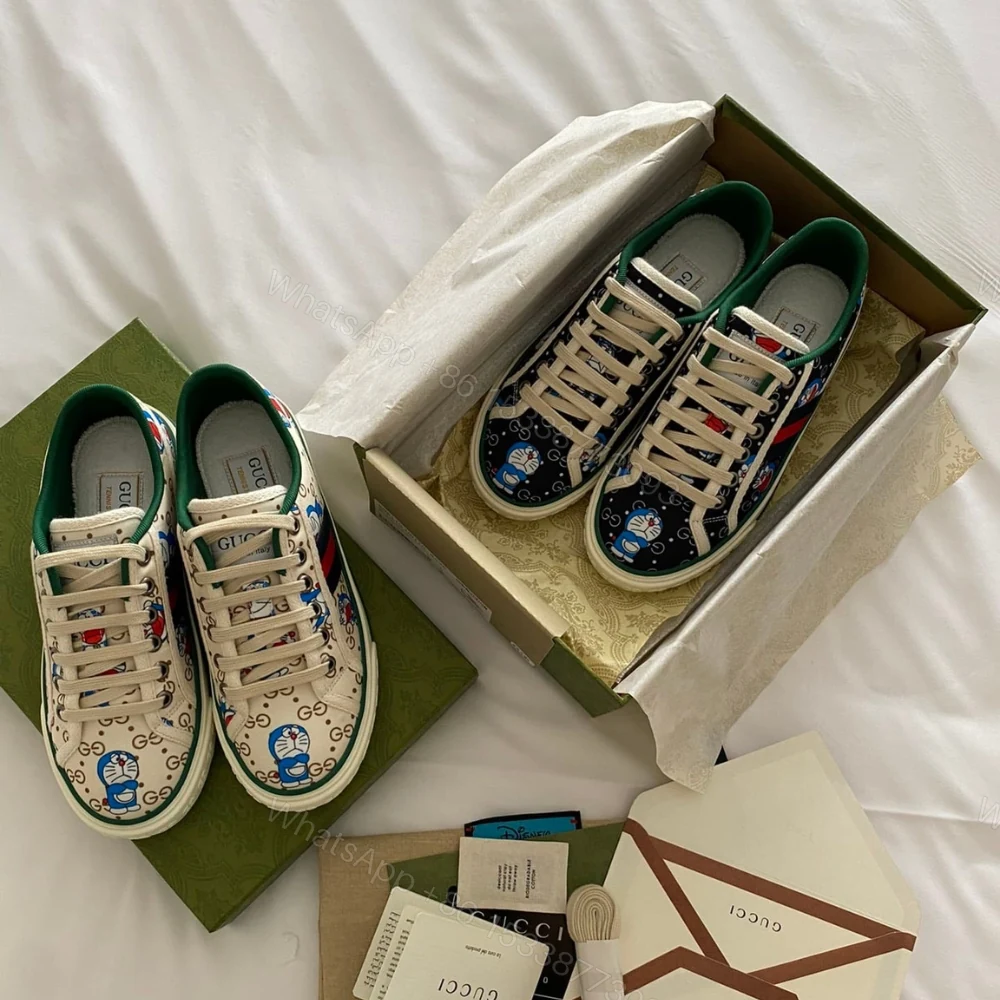 View 7 of Gucci Tennis 1977 Doraemon Sneaker White