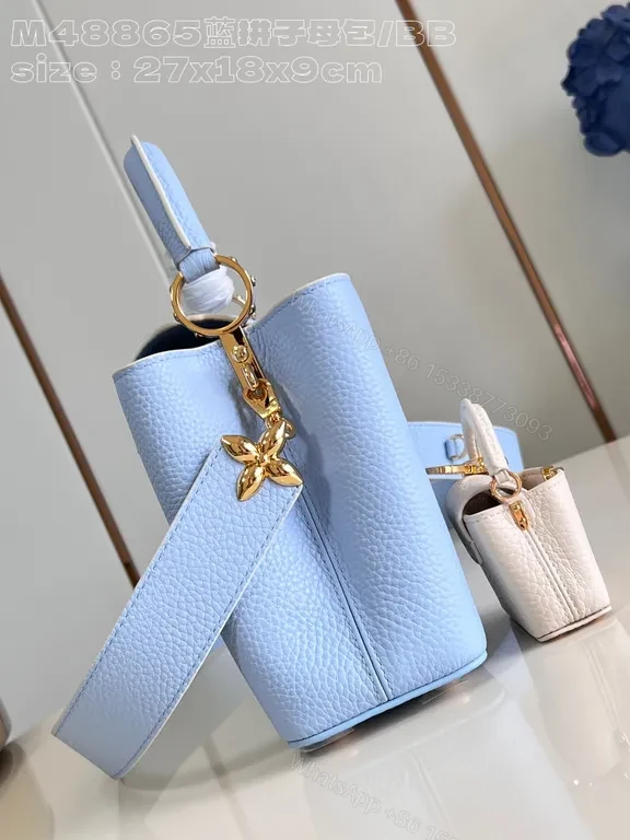 View 2 of Pastel Luxe Leather Satchel â€“ Soft-Grain, LV-Inspired Classic
