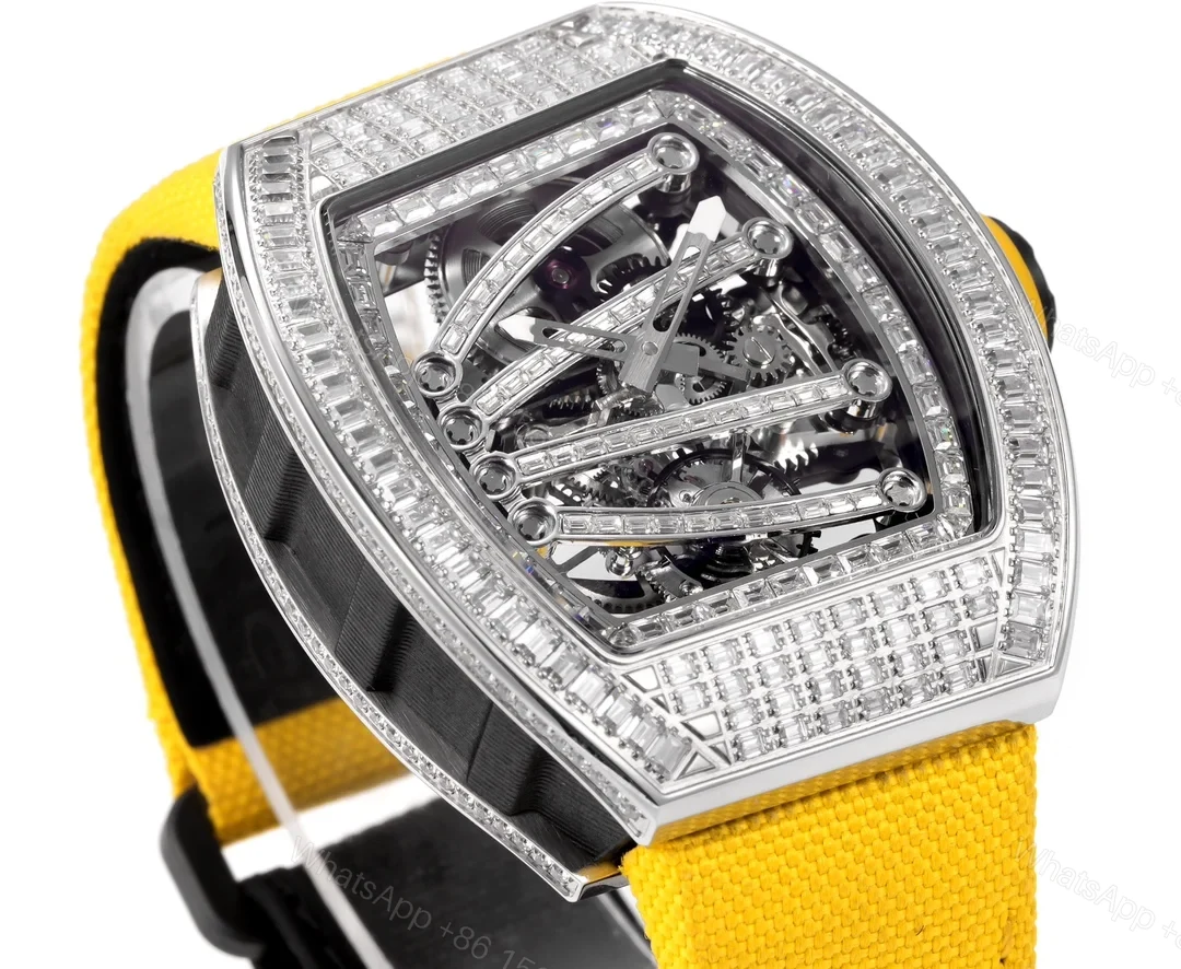 View 3 of Richard Mille RM59-01 T-Diamond Lizard Tourbillon Yellow Strap Watch RM59-LIZ-YL