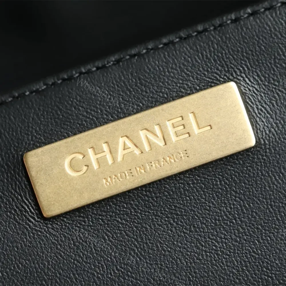 View 9 of 高仿Chanel*25A系列AS5579保齡球手提包黑色大號免檢版