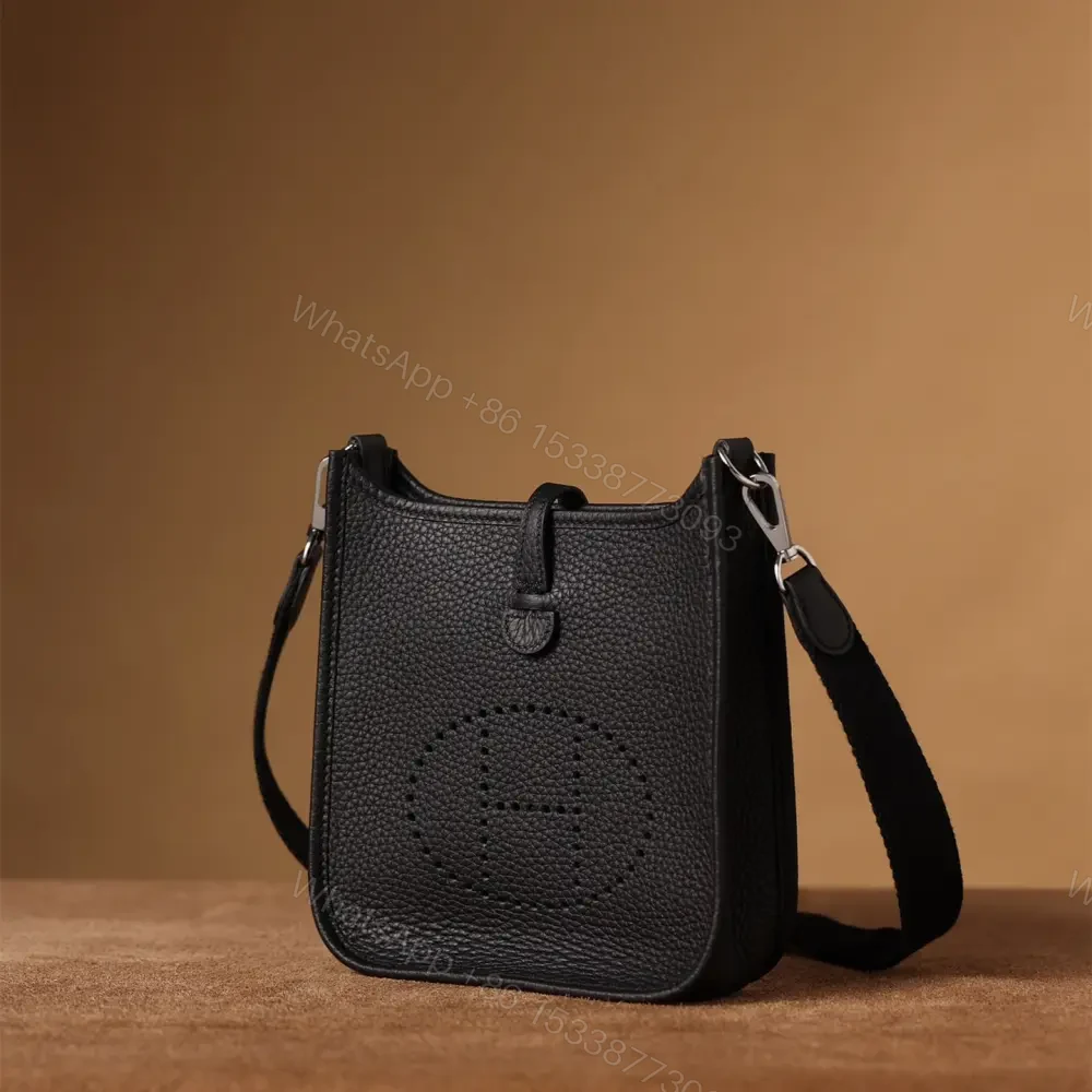 View 3 of 高仿Hermes*Evelyne16黑色銀扣免檢版