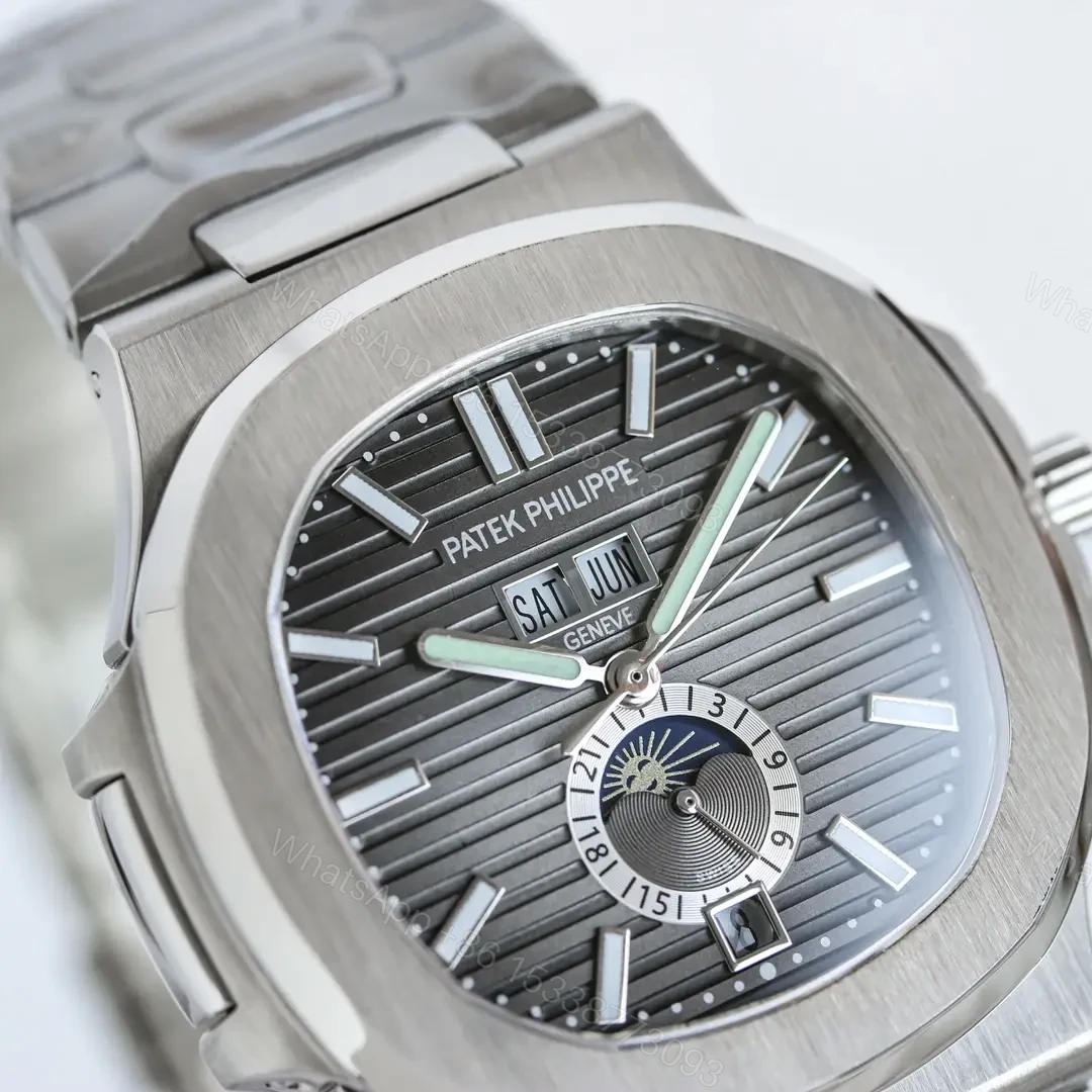 View 3 of Patek Philippe Super Clone Nautilus 5726 Grey Dial Steel Bracelet Premium 40MM PATEK-NAUT5726-GRY