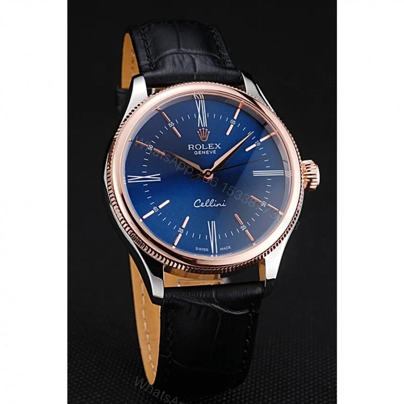 View 3 of Replica Rolex Cellini Blue Dial 622841
